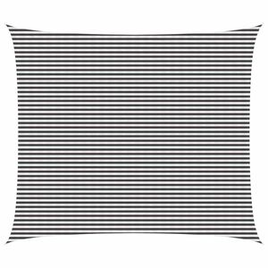 vidaXL Solsejl Anthracit og hvid 6 x 7 m HDPE