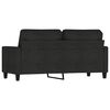 vidaXL 2-personers sofa 140 cm stof sort