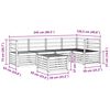 vidaXL Sofas&aelig;t 6 pcs Naturfarvet Massivt Akacietr&aelig;