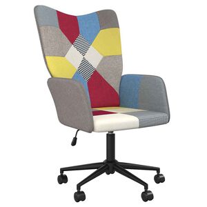 vidaXL l&aelig;nestol stof patchwork