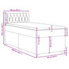 vidaXL kontinentalseng med madras 100x200 cm stof bl&aring;