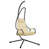 vidaXL H&aelig;ngende &aelig;ggestol Beige 94 x 107 x 196,5 cm St&aring;l