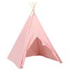 vidaXL tipi til b&oslash;rn 120x120x150 cm med b&aelig;repose polyester pink