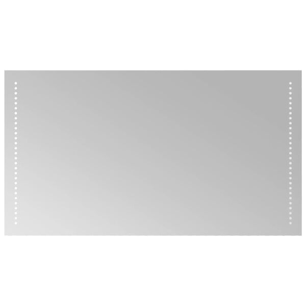 vidaXL badev&aelig;relsesspejl med LED-lys 50x90 cm