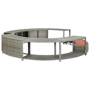 vidaXL spakant polyrattan gr&aring;