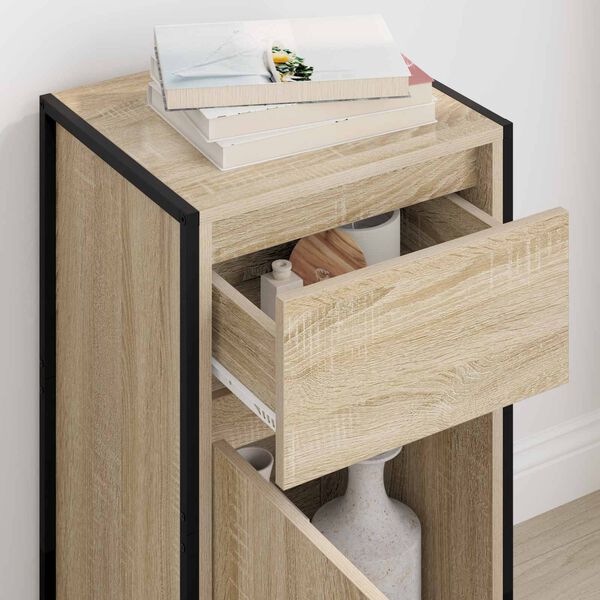 vidaXL Sideboard med skuffe Sonoma 81 x 36 x 150.5 cm Konstrueret tr&aelig;