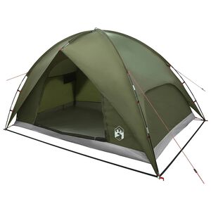 vidaXL Camping telt med regnslag vandafvisende Kuppel Olivengr&oslash;n
