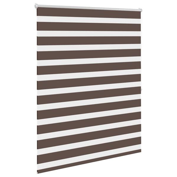 vidaXL Rullegardin i zebradesign 120 x 175 cm kaffefarvet