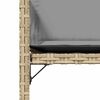 vidaXL havestole 4 stk. med hynder polyrattan blandet beige