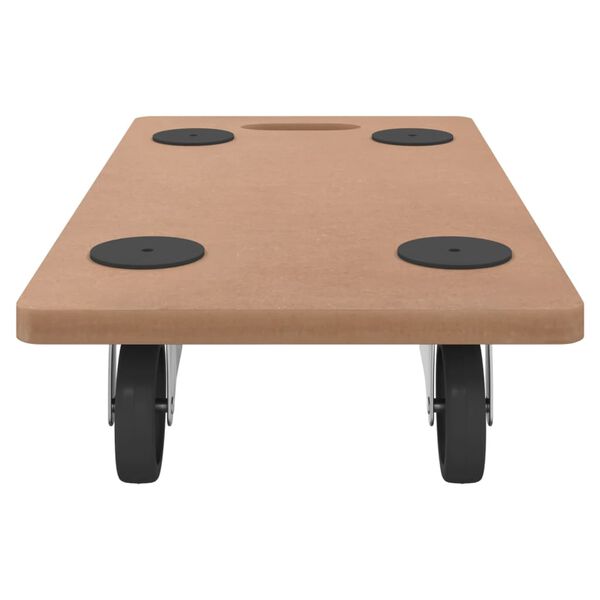 vidaXL dollyvogne 6 stk. konstrueret tr&aelig; rektangul&aelig;r