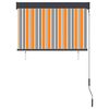 vidaXL udend&oslash;rs rullegardin 100x250 cm gul og bl&aring;