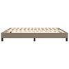 vidaXL Boxspring sengeramme 160x200 cm stof gr&aring;brun