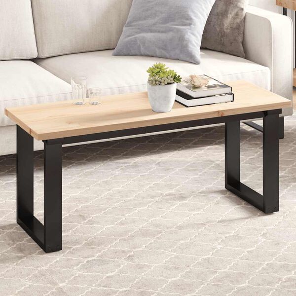 vidaXL bordplade 110x40x2,5 cm rektangul&aelig;r massivt fyrretr&aelig;