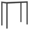 vidaXL Barbord Hvid 110 x 55 x 105 cm Massiv fyrretr&aelig;
