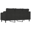 vidaXL 3-personers sofa 180 cm stof sort