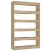 vidaXL bogreol/rumdeler 100x30x166 cm sonoma-eg