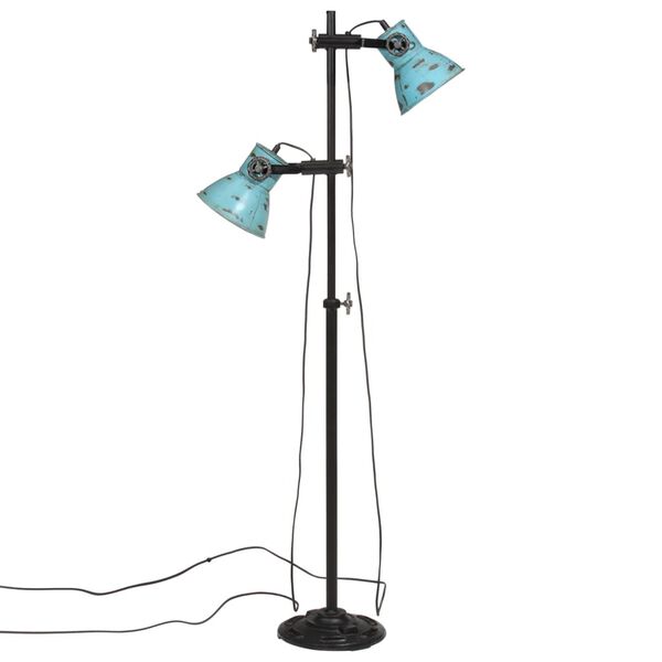 vidaXL gulvlampe 25 W 25x25x90/140 cm E27 rustik bl&aring;