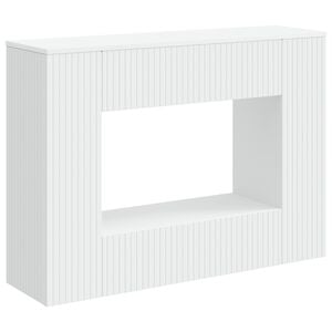 vidaXL Konsolbord Stribet Hvid 101 x 29 x 74 cm Konstrueret tr&aelig;