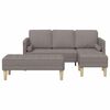 vidaXL Sofa Sæt 2 pcs Gråbrun 173 x 131 x 67 cm Stof