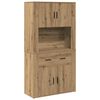 vidaXL H&oslash;jskab artisan eg 80 x 33 x 150 cm Konstrueret tr&aelig;