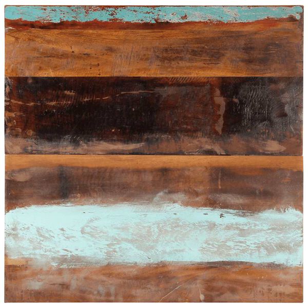 vidaXL bordplade 80x80 cm 25-27 mm firkantet massivt genbrugstræ