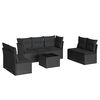vidaXL sofas&aelig;t til haven 8 dele med hynder polyrattan sort