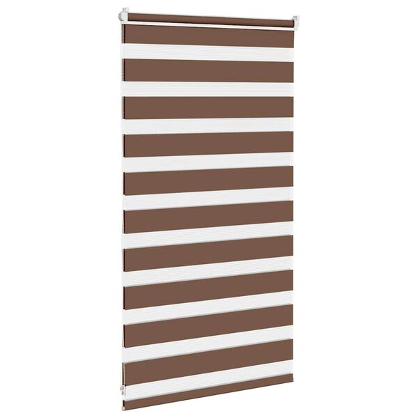 vidaXL zebragardin brun 90x100 cm stofbredde 85,9 cm polyester
