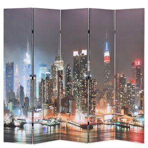 vidaXL foldbar rumdeler 200 x 170 cm New York by Night