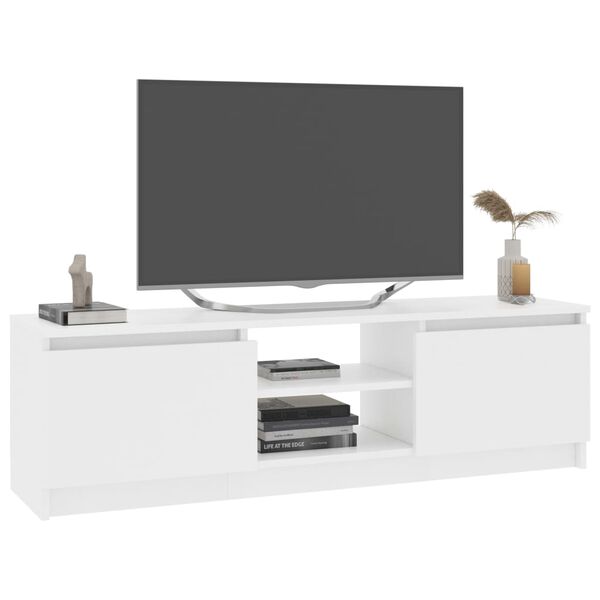 vidaXL tv-bord 120x30x35,5 cm konstrueret tr&aelig; hvid
