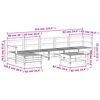 vidaXL lounges&aelig;t til haven 7 dele massivt douglasgran