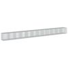 vidaXL gabionkurv med cover 1200x100x100 cm galvaniseret jern