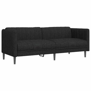 vidaXL 3-personers sofa stof sort