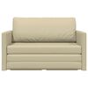vidaXL Sovesofa 110cm Creme Kunstl&aelig;der