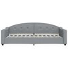 vidaXL daybed med udtr&aelig;k og skuffer 90x200 cm stof lysegr&aring;