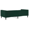 vidaXL daybed 90x200 cm velour m&oslash;rkegr&oslash;n