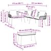vidaXL Havesofa S&aelig;t med pude 2 pcs Naturfarvet polyrattan
