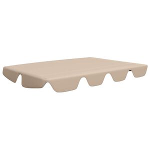 vidaXL baldakin til havegynge 188/168x145/110 cm beige