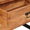 vidaXL Sideboard med skuffe Brun 66 x 33 x 70 cm Massivt Akacietr&aelig;