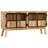vidaXL sk&aelig;nk 160 x 30 x 80 cm massivt ru mangotr&aelig; brun og sort