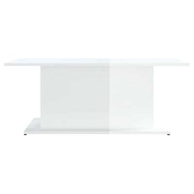 vidaXL sofabord 102x55,5x40 cm spånplade hvid højglans