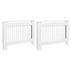 vidaXL radiatorskjulere 2 stk. konstrueret tr&aelig; 112 cm hvid
