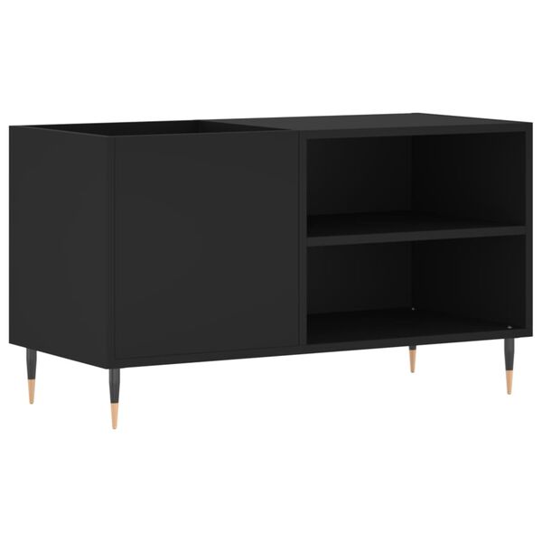 vidaXL vinylskab 85x38x48 cm konstrueret træ sort