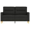 vidaXL 2-personers sofa 120 cm stof sort