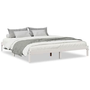 vidaXL ekstra lang sengeramme uden madras 180x220 cm massivt fyrretr&aelig;