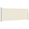 vidaXL sammenrullelig sidemarkise 117x314 cm cremefarvet