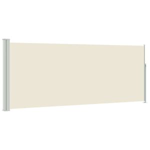vidaXL sammenrullelig sidemarkise 117x314 cm cremefarvet