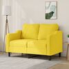 vidaXL 2-personers sofa 120 cm stof lysegul