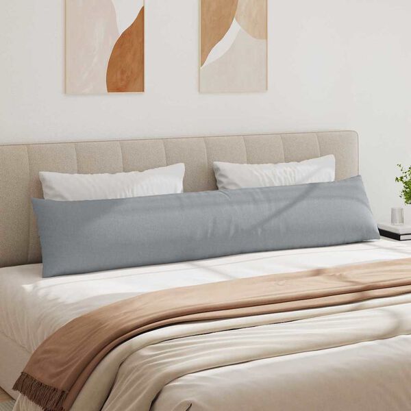 vidaXL Sofapuder 2 pcs Lysegrå 200 x 40 cm Stof