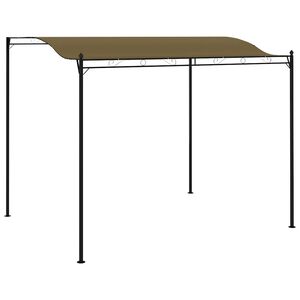 vidaXL fritst&aring;ende markise 3x2,4 m 180 g/m&sup2; gr&aring;brun