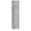 vidaXL skab 34,5x34x180 cm konstrueret tr&aelig; betongr&aring;